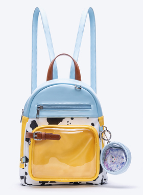 HIATUS原创休闲奶牛纹小书包背包可爱马卡通痛包夏季新品双肩包