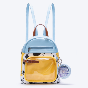 HIATUS原创休闲奶牛纹小书包背包可爱马卡通痛包夏季 双肩包 新品