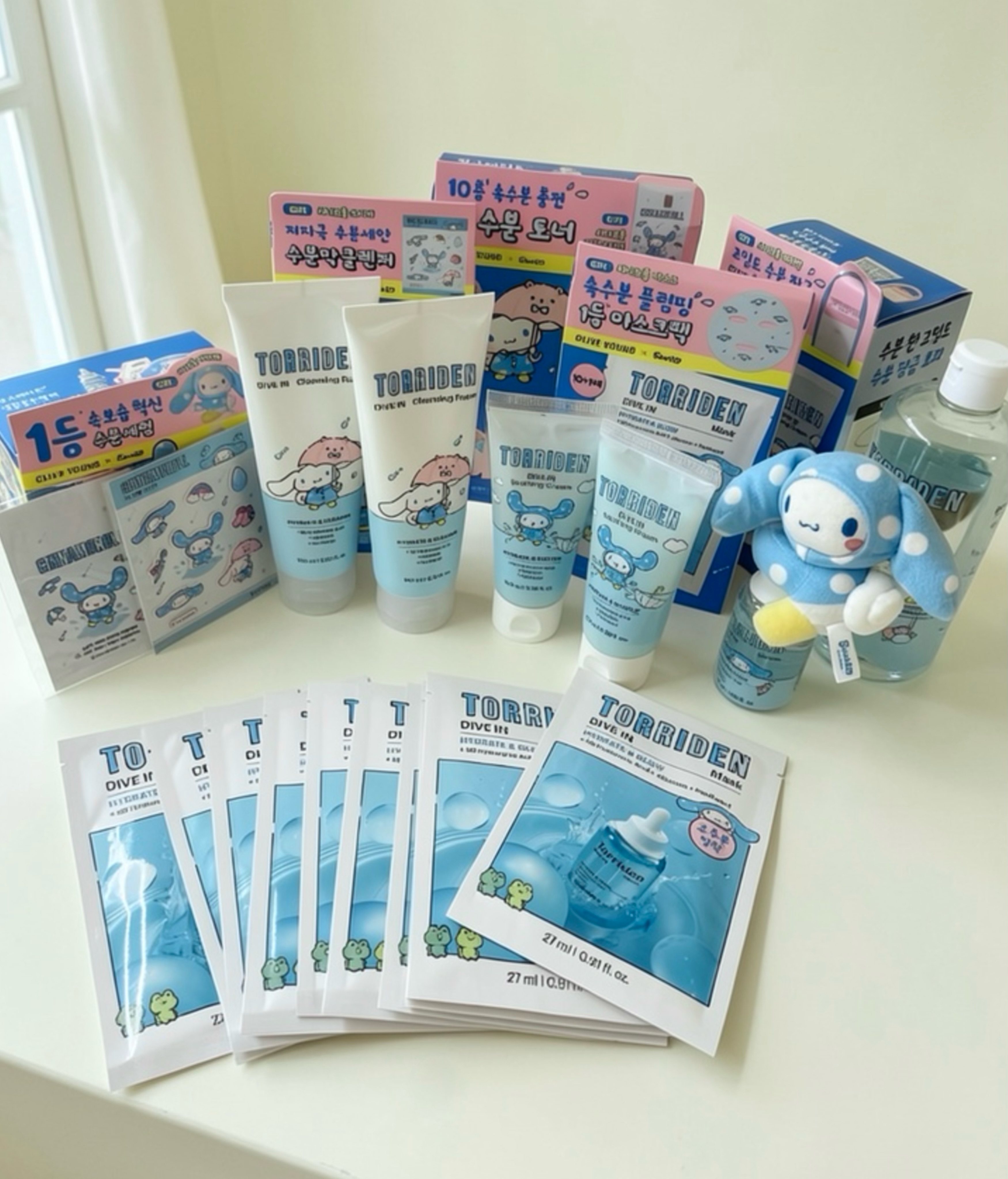 9月大促Torriden桃瑞丹×三丽鸥玉桂狗补水面膜面霜精华棉片喷雾图片