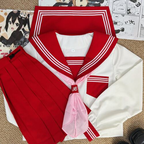 知半城JK制服裙基础款白