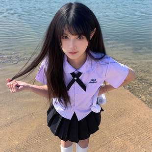 JK学院风制服女 泰式校服娜诺全套 可换领结女校服 高中毕业班服