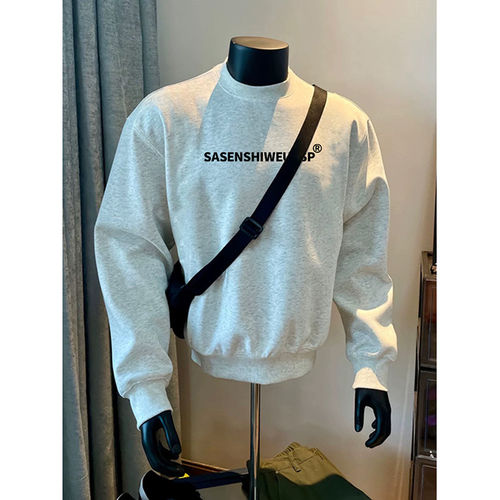 boxy卫衣男款秋冬款圆领