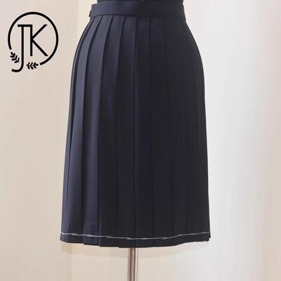 24褶纯色女生校服百褶裙