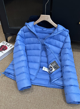 90白鸭绒冬季新款连帽羽绒服女短款宽松休闲保暖显瘦时尚外套潮