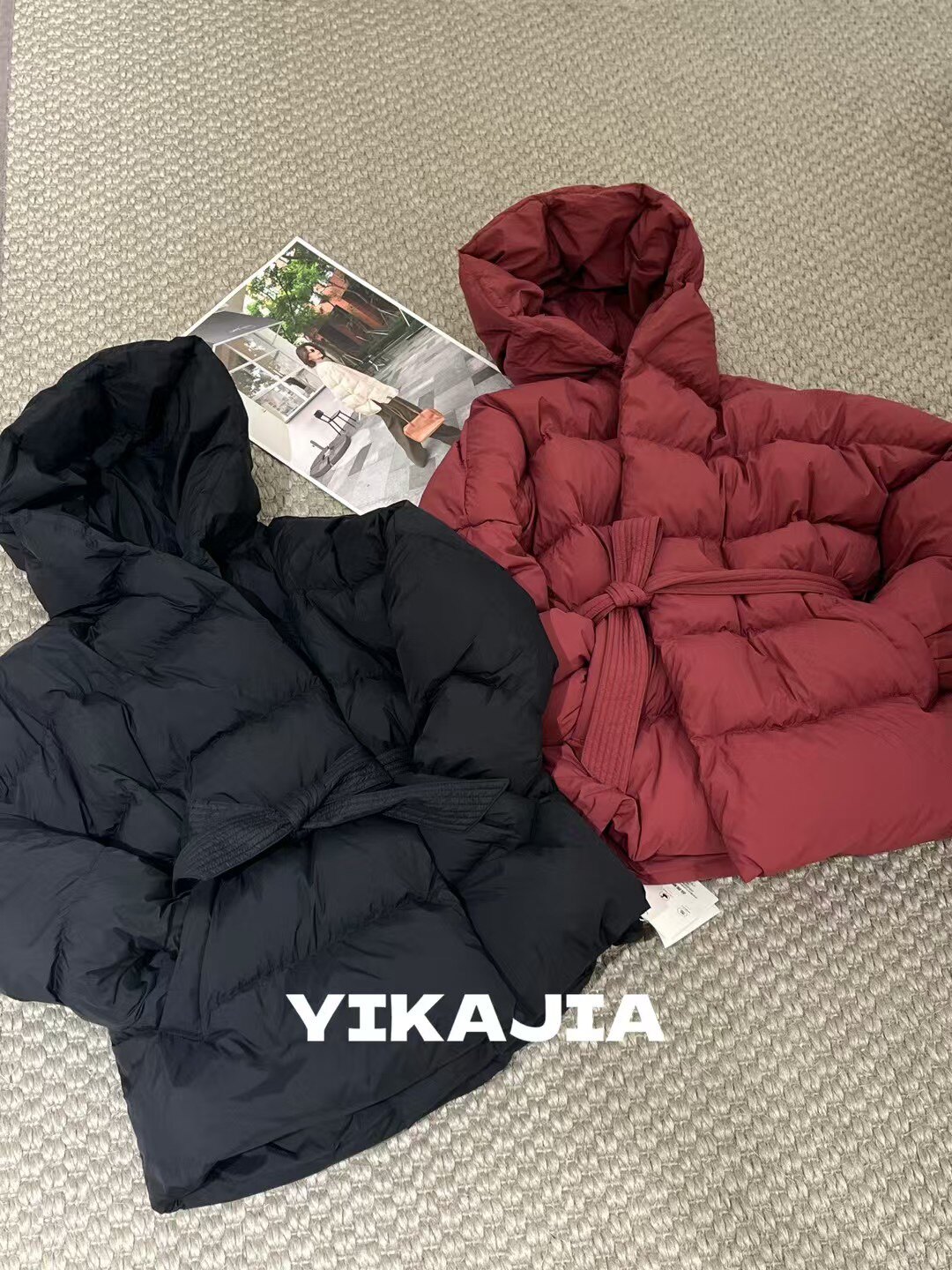 软欧包超厚实新国标白鹅绒收腰显瘦高端羽绒服女连帽加厚保暖外套