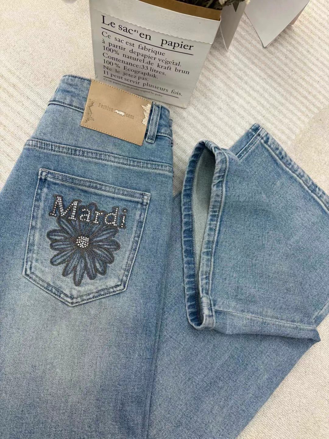 雏菊牛仔裤/窄版阔腿小个子显腿长裤子时尚百搭高腰显瘦直筒裤女,女装/女士精品,皮裤,淘宝优惠券,粉丝福利购,淘宝优惠卷