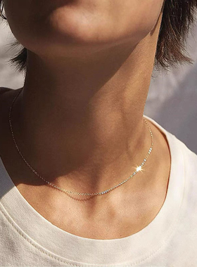 14k包金注金可洗澡超细项链