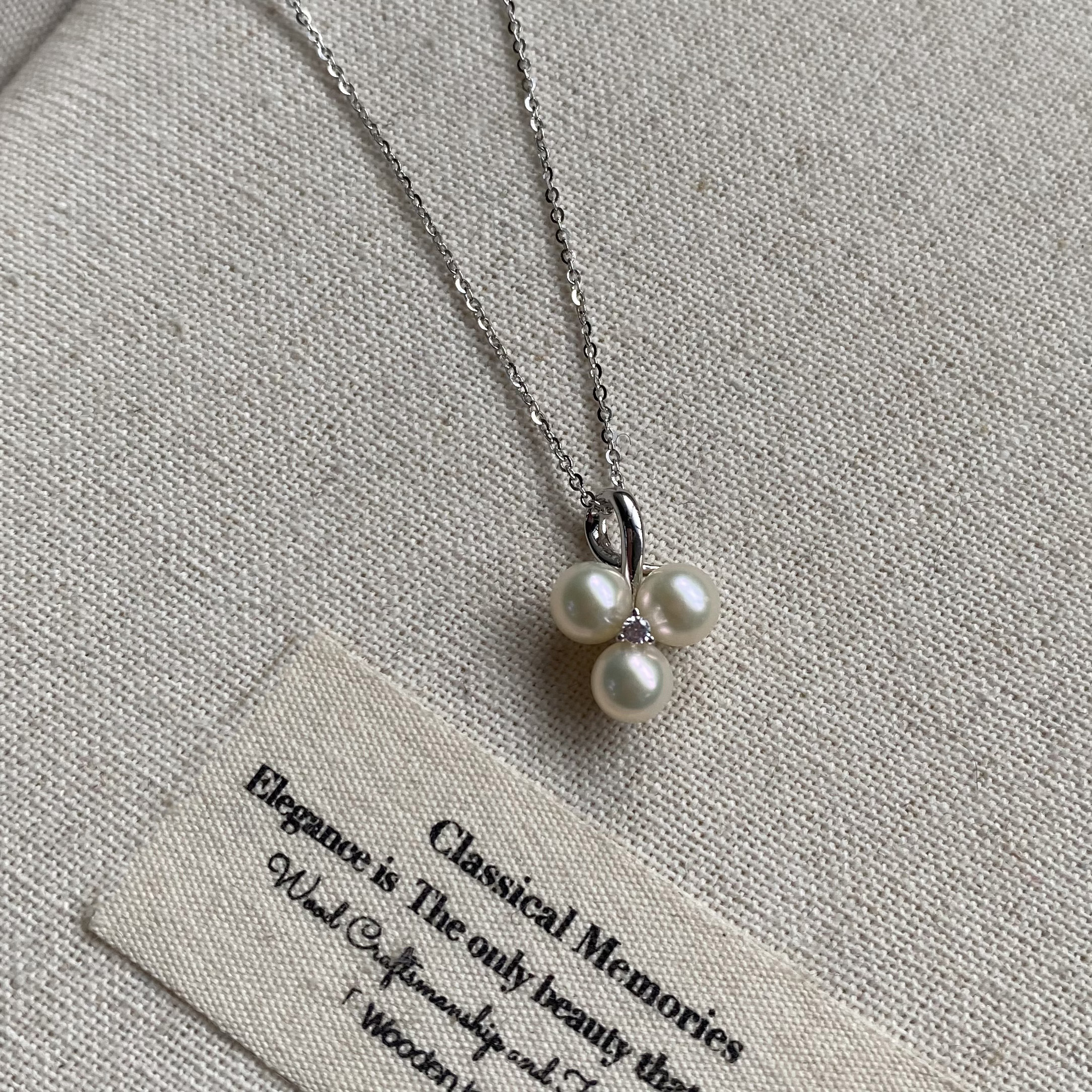 【蔓莓】天然淡水珍珠项链女款 925银轻奢时尚莓果设计精致感颈链