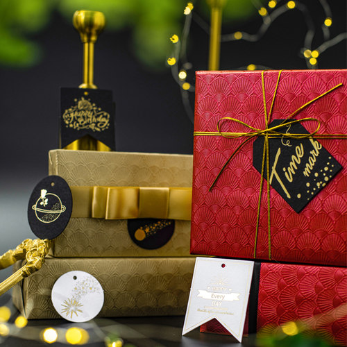 礼物包装纸金色生日礼盒礼品