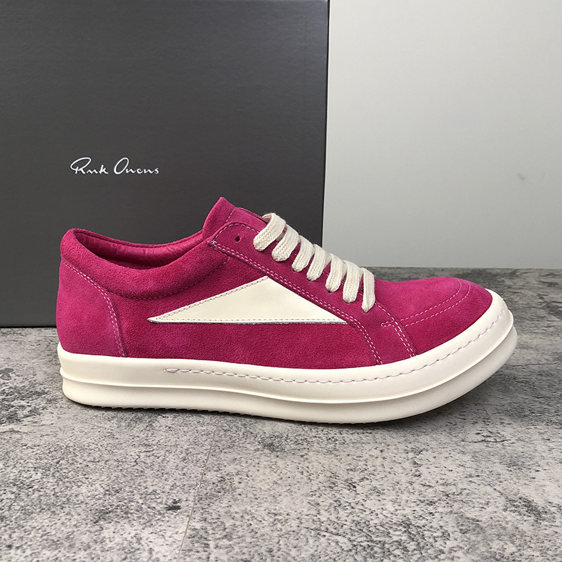 thumbnail for RMK OWEWS Leather Platform Low Top Men's Shoes Dark Wind ro Small Triangle High Street Casual Board Shoes Women's 2025 Tide