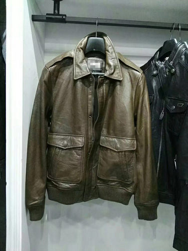 秋冬复古飞行员机车男士皮夹克