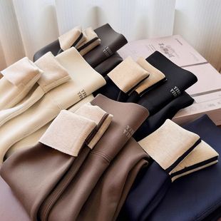 加厚保暖鲨鱼裤 88022 可外穿高腰收腹加绒羊毛椰椰裤 新款 女 秋冬季