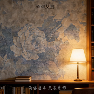轻法式无缝壁画壁布卧室客厅2026新款电视背景墙专用墙纸复古壁纸