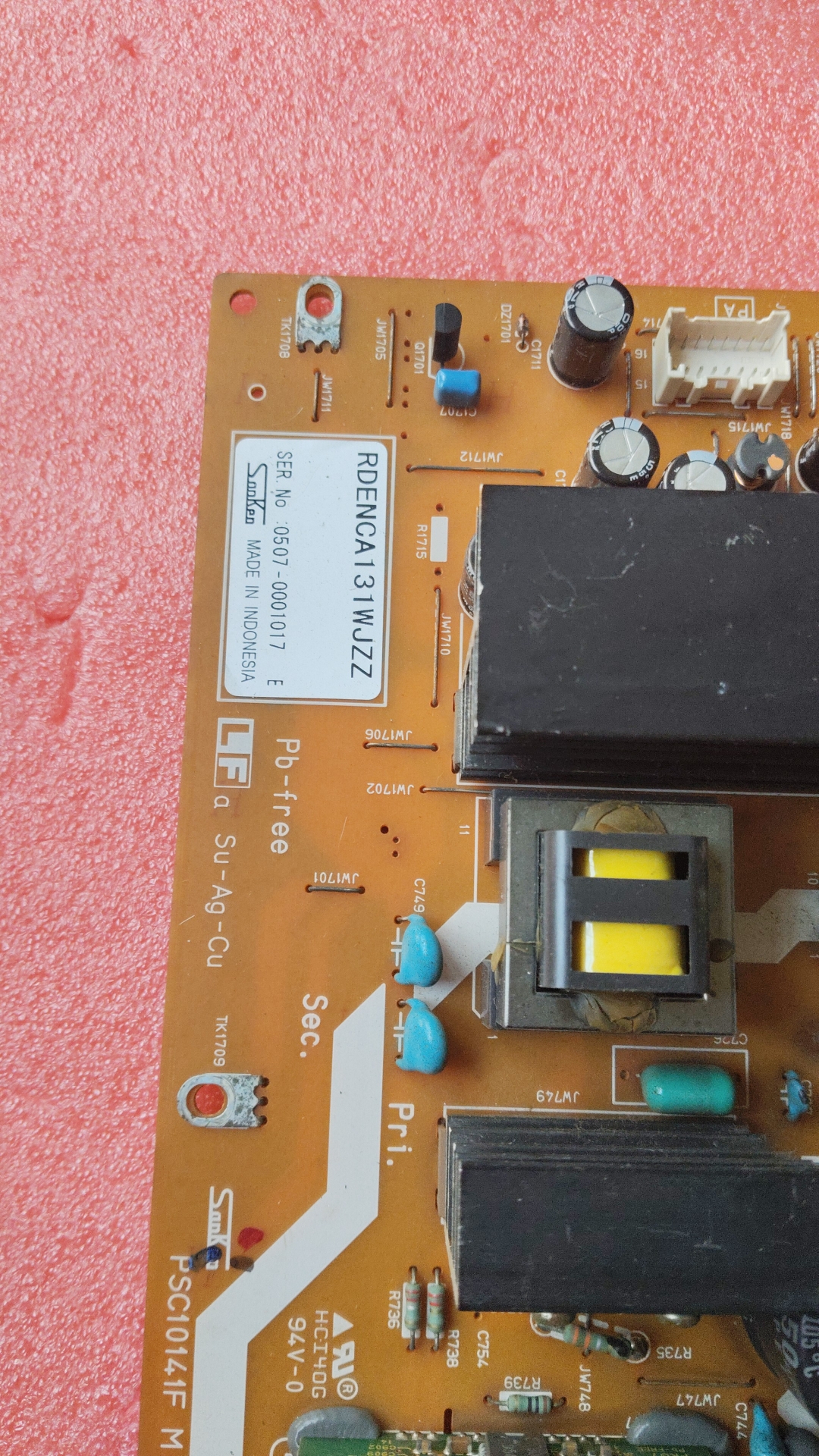 原装夏普 LCD-26/32/37AF3 电源板RDENCA131WJZZ 测好发您