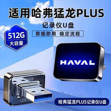 适用26款哈弗猛龙PLUS行车记录仪专用U盘车载猛龙plus高速储存u盘