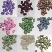 2颗装 1捷克古董珠16x11mm大郁金香 合集多色项链百搭项链进口珠子