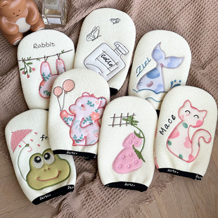 卡通细沙好用搓泥女不疼下灰强力去泥洗澡巾可爱韩国阿里郎搓澡巾