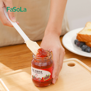 双头硅胶刮刀食品级二合一迷你加长小尖挖勺果酱料抹刀化妆瓶乳液
