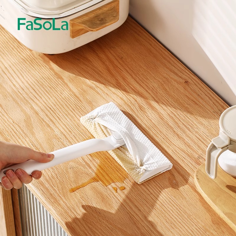 一次性洗脸巾专用拖把迷你免洗湿巾家用桌面懒人多功能小拖把夹布