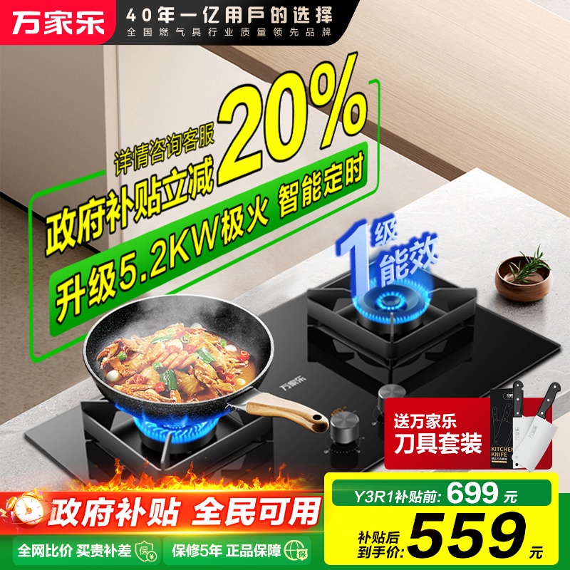 政府补贴燃气灶双高极火熄火保护