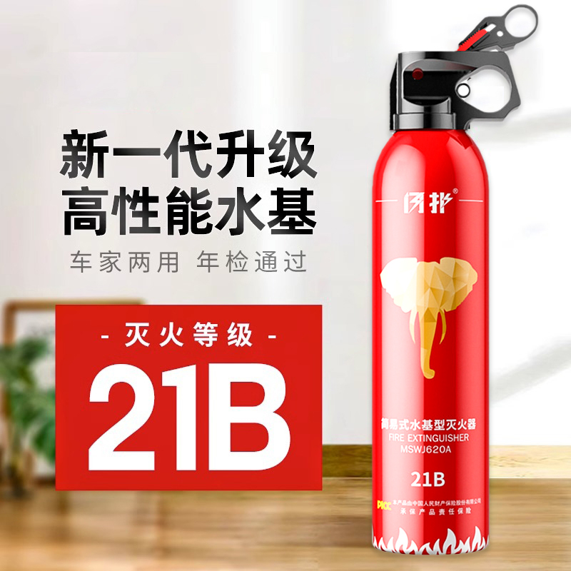 车载水基灭火器消防器材小型便携式车用低温防冻灭火器防爆新能源