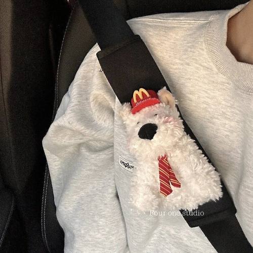 可爱西高地汽车安全带护肩套创意