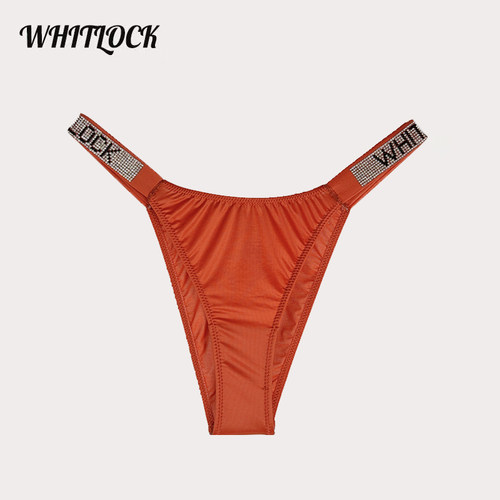 性感水钻无痕低腰薄款丁字裤