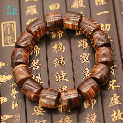 贵州黄花梨佛珠手串桶珠