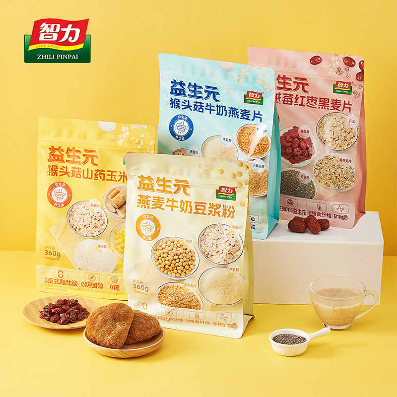 智力益生元燕麦片代餐豆浆粉袋装