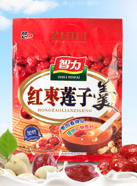 智力红枣莲子羹616g加钙藕粉早餐小袋装女性女士美丽容颜营养食品