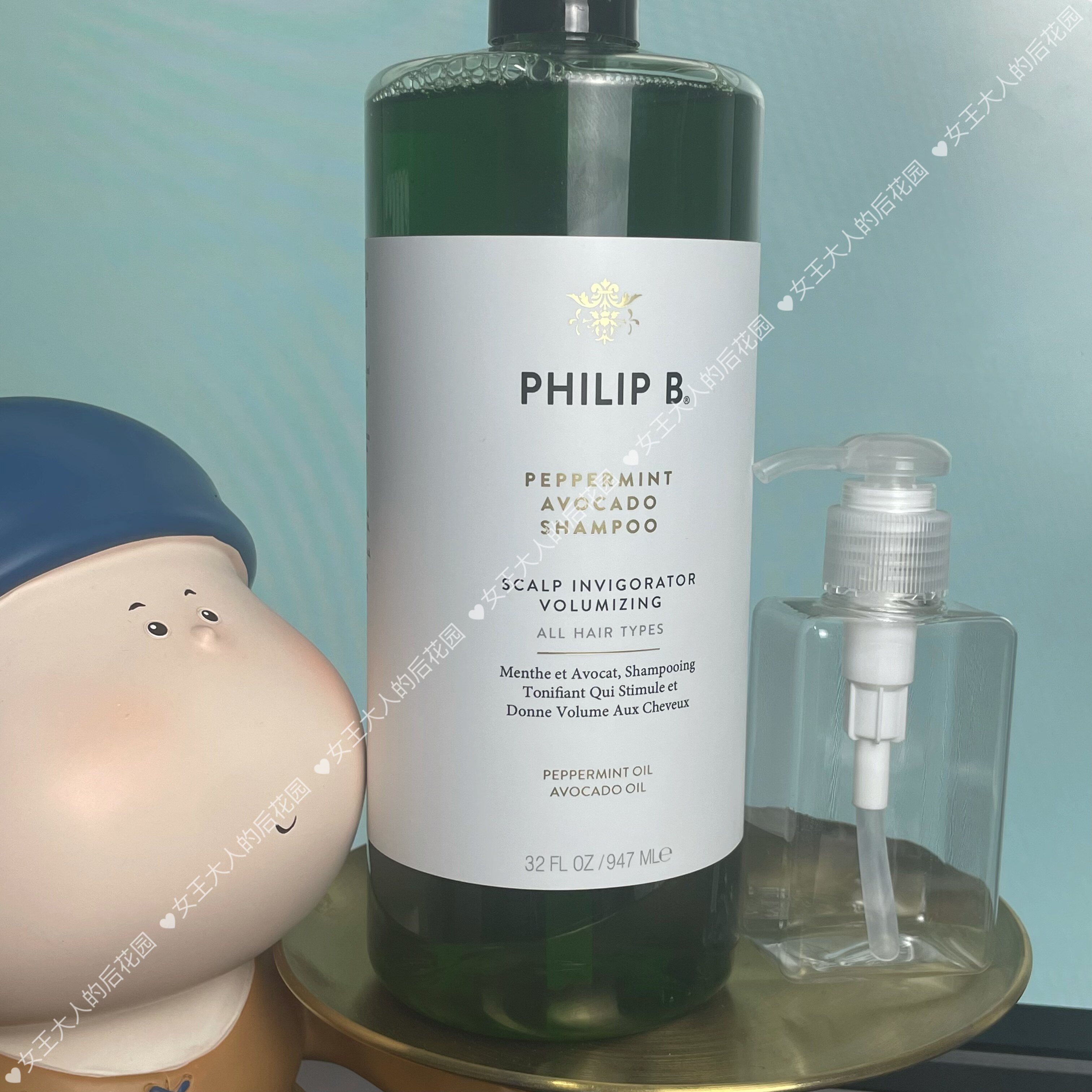 现货美国philip b薄荷鳄梨丰盈洗发水清爽控油蓬松