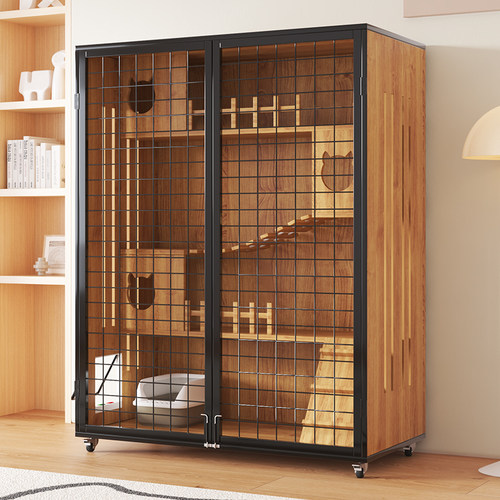 猫别墅猫屋家用猫笼子室内猫舍豪华猫咪房子厕所一体超大猫窝猫柜