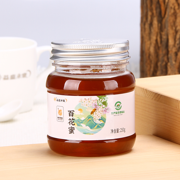 益盛永泰  长白山农家自产  集安蜂蜜系列百花蜜 250g装2瓶起包邮