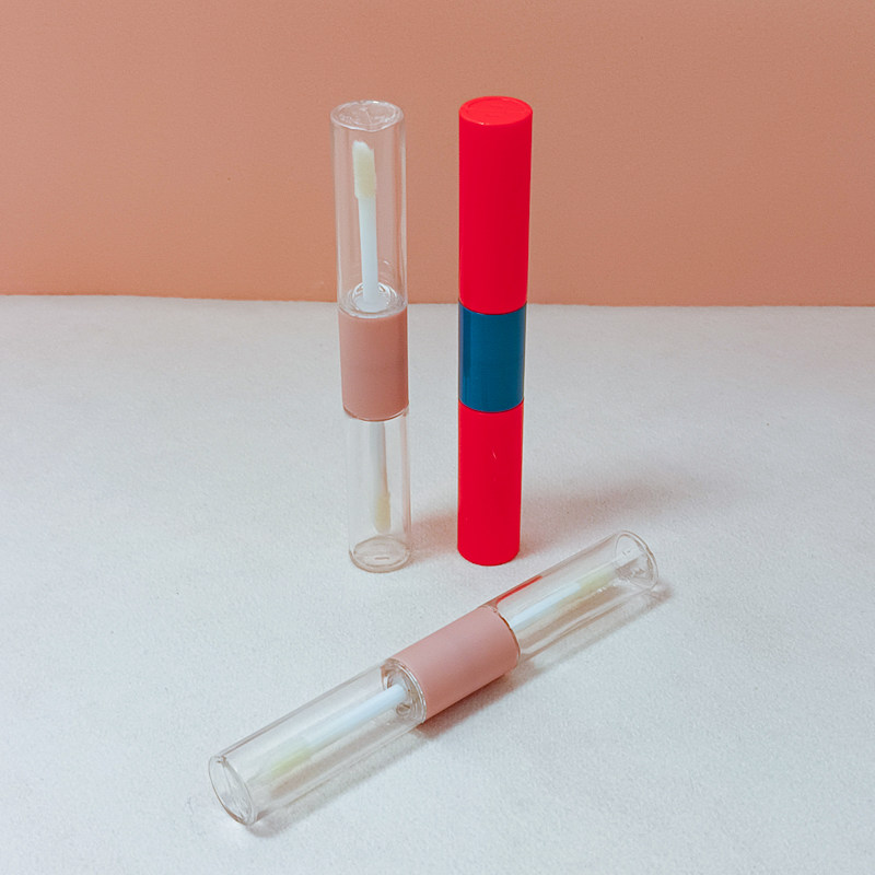 新款跨境双头唇釉空瓶6ml D化妆/美容工具