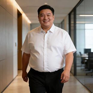 加大码肥仔男装胖哥专属衬衣夏季男士短袖白衬衫加肥宽松商务工装