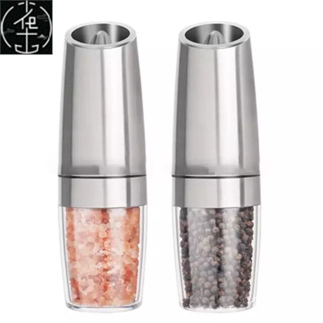 2pcs/set Electric Pepper Grinder Salt And Pepper Mills Spice