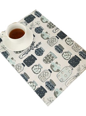 Table mat, plate, Western mat, North European linen napkin.