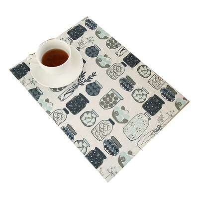 Table mat, plate, Western mat, North European linen napkin.