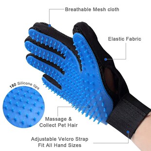 Pet Cat Grooming Deshedding Brush Glove for animals Dog Gent