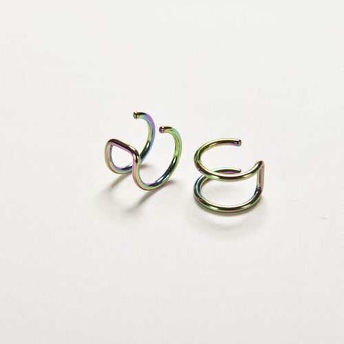 2 pcs/set men women ear clip cuff wrap earrings fashion 4 co