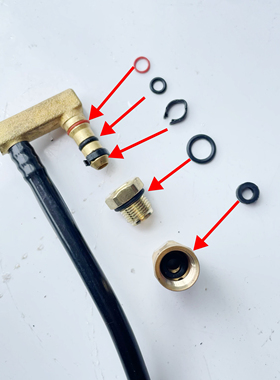 法士特变速箱接头密封圈气管接头密封胶垫快插接头H阀接头修理包