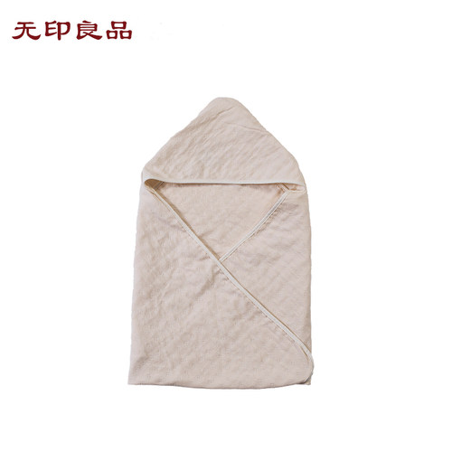 无印良品新生儿纯棉抱被 初生婴儿保暖被子宝宝多用盖毯包被
