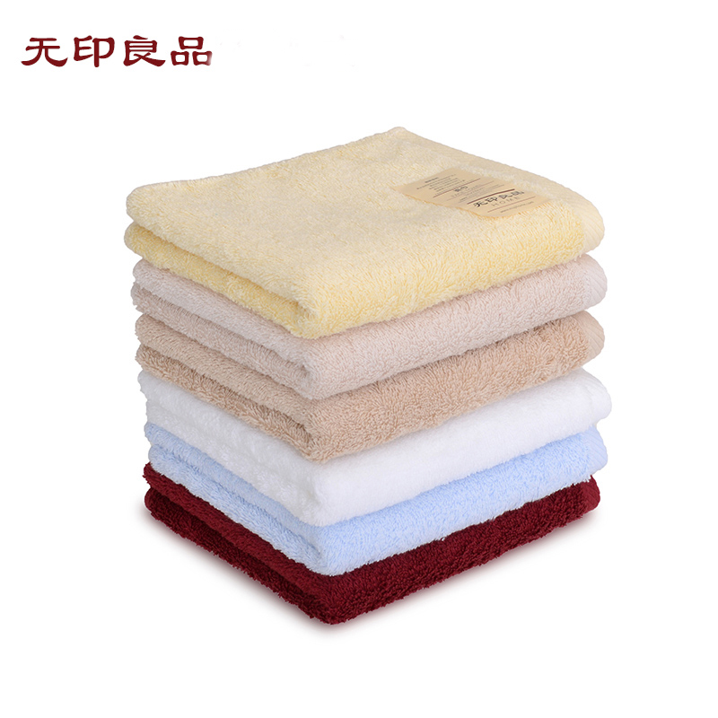 无印良品原野纯棉吸水方形手帕