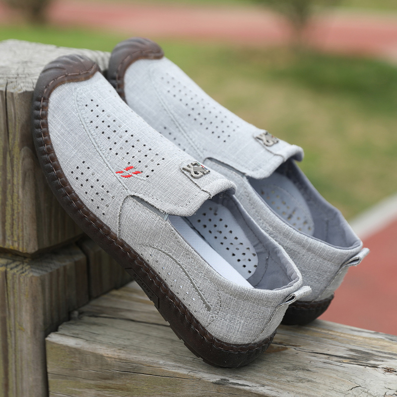 夏季老北京布鞋透气软底耐磨轻便