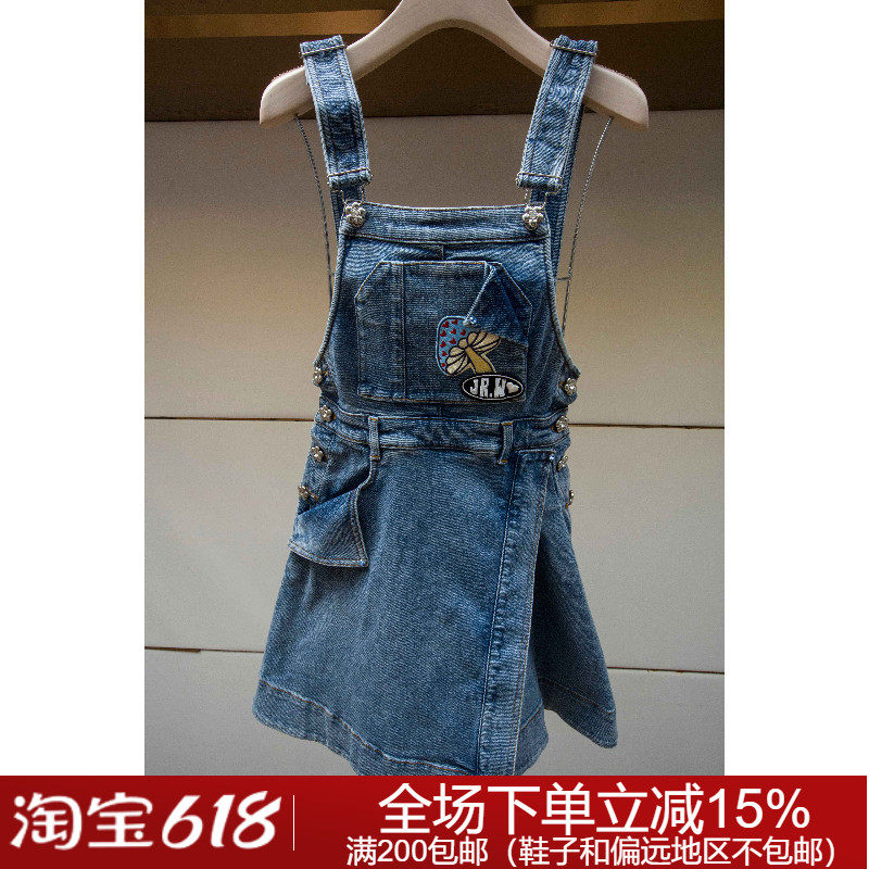 JORYA weekend专柜正品秋冬气质EJWCCR48牛仔背带裙1680元