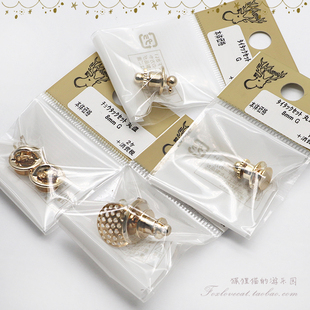 圆盘针扣领针耳夹改胸针日本贵和制作所kiwa小红书推荐配件diy