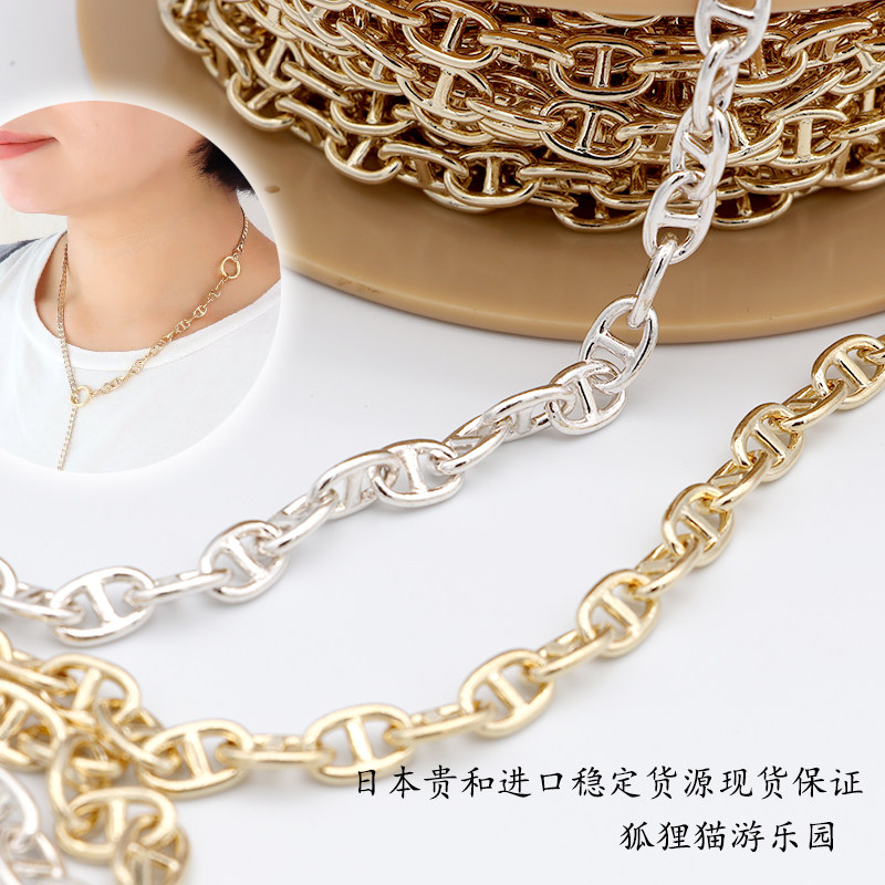 K-382386双圆链日本贵和DIY配件KIWA散链饰品手项链铜镀金银色,饰品/流行首饰/时尚饰品新,链条,淘宝优惠券,粉丝福利购,淘宝优惠卷