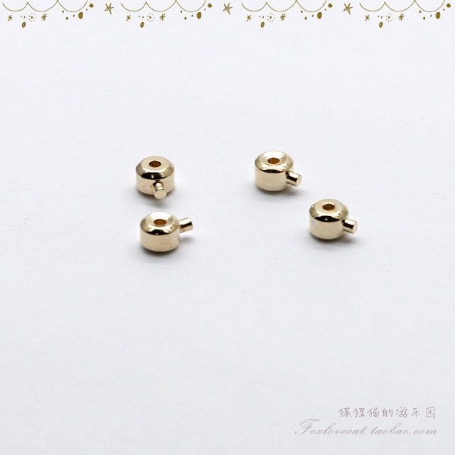 日本贵和镀金金色尼龙包线扣夹固定扣压式定位珠扣饰品配件材料,饰品/流行首饰/时尚饰品新,扣,淘宝优惠券,粉丝福利购,淘宝优惠卷