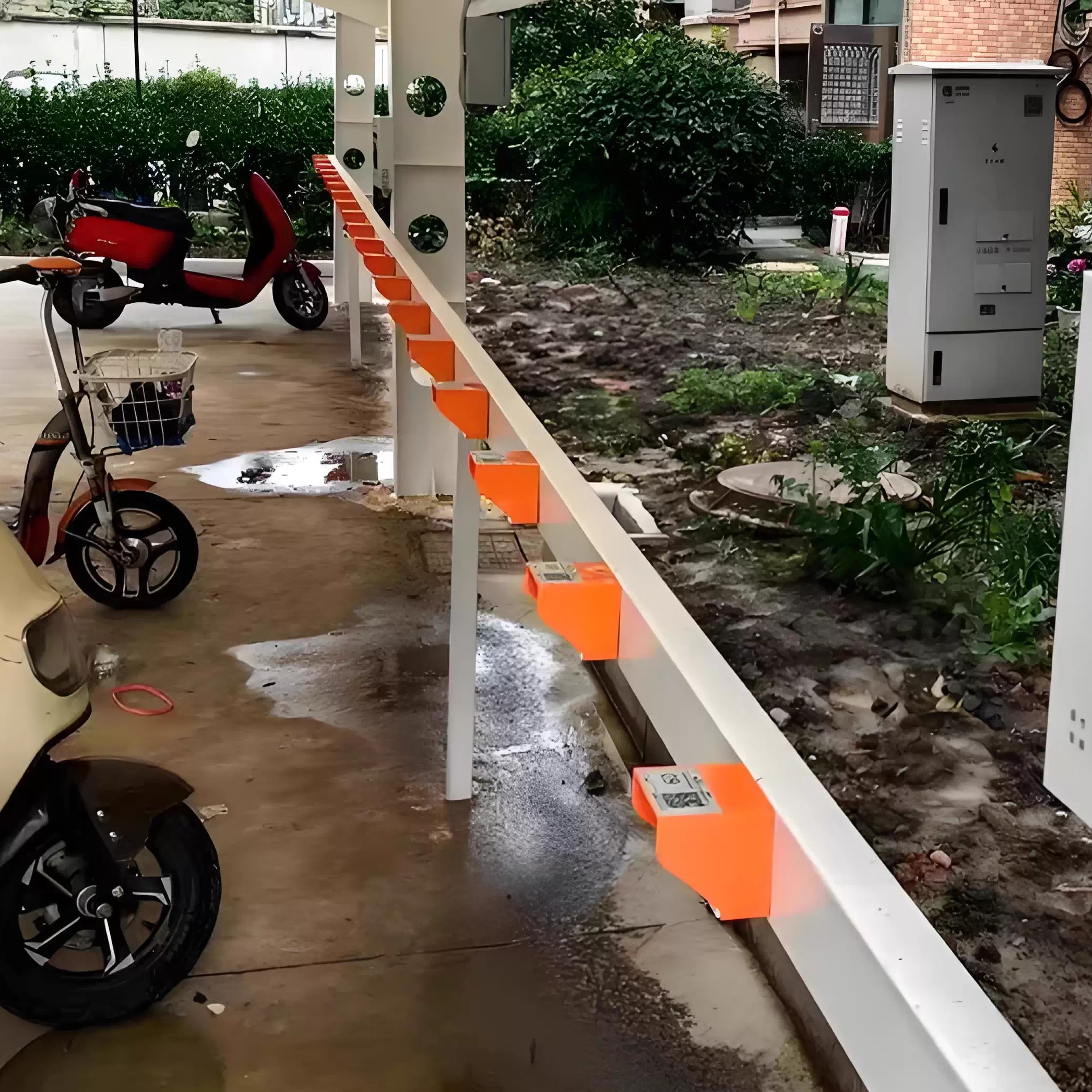 户外立式充电桩支架横杆100x50加大加粗免焊安装防雨防绣支持定制