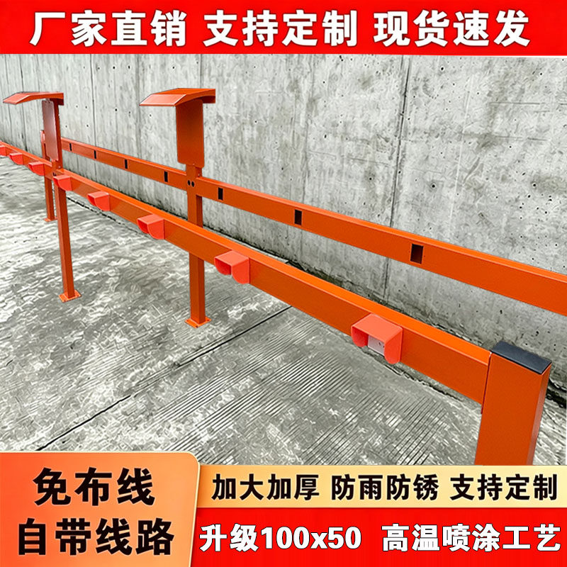 立式户外电瓶车充电桩支架横杆5路10路12路16路免焊拼接安装